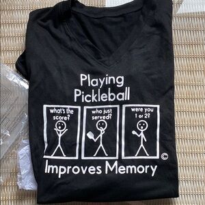 Black Pickleball Graphic Tee